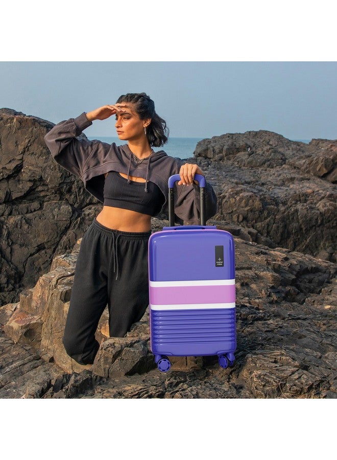 Nasher Miles Mexico Hard-Sided Polycarbonate 8 Wheels Double Spinner Cabin Luggage Blue and Pink 20 inch |55cm Trolley Bag,Small - Image 3