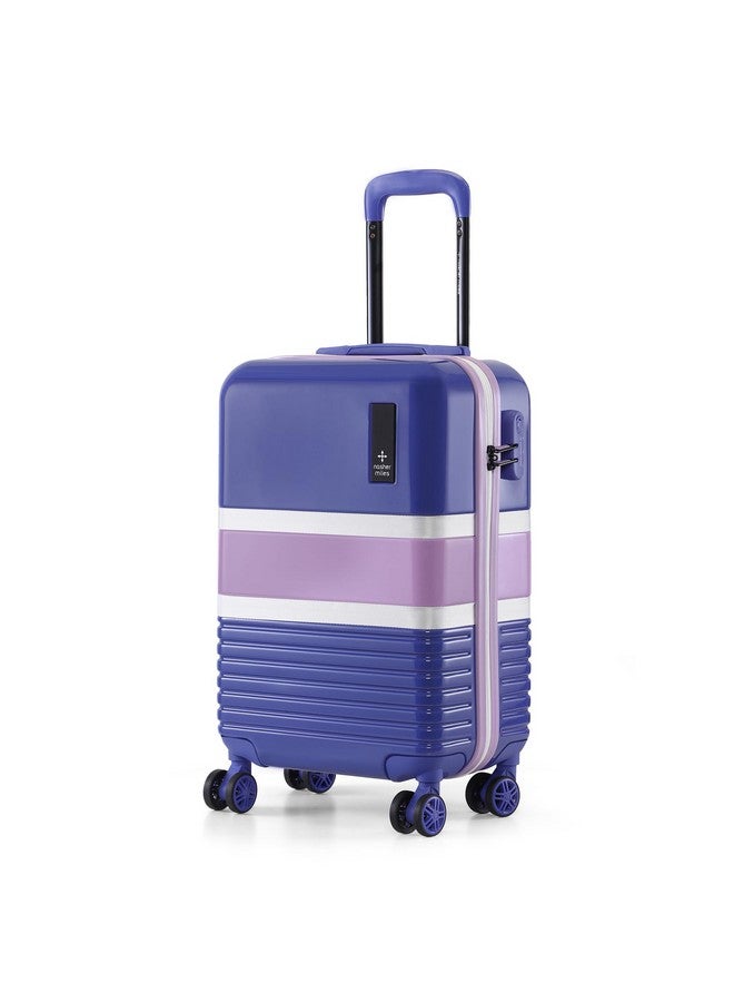 Nasher Miles Mexico Hard-Sided Polycarbonate 8 Wheels Double Spinner Cabin Luggage Blue and Pink 20 inch |55cm Trolley Bag,Small - Image 1