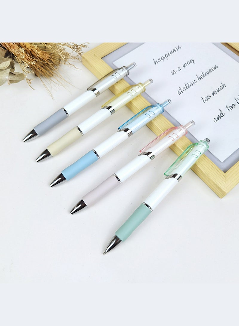 12pcs Gel Pen 0.5 mm Black Ink Pens Retractable Fine Ballpoint Pen Stylish School Supplies for Girls Office Stationery Supplies Gift - Image 2