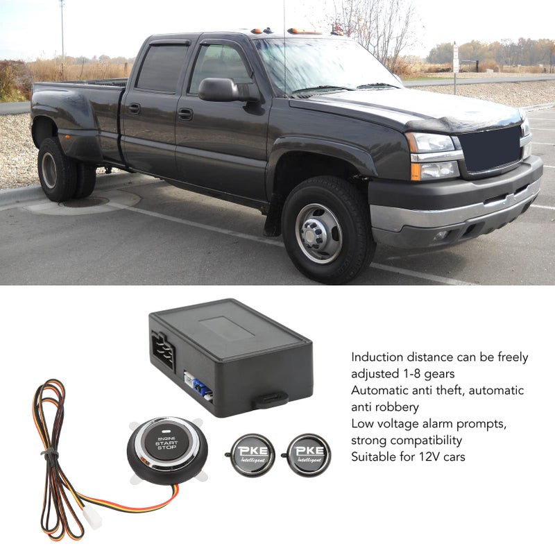 12V 24G Car Alarm System with Remote Start and 1 10 Meter Automatic Induction Detection - Image 5