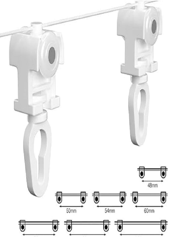 Curtain Wave Runner Plastic S Wave Sliders for Curtain Track