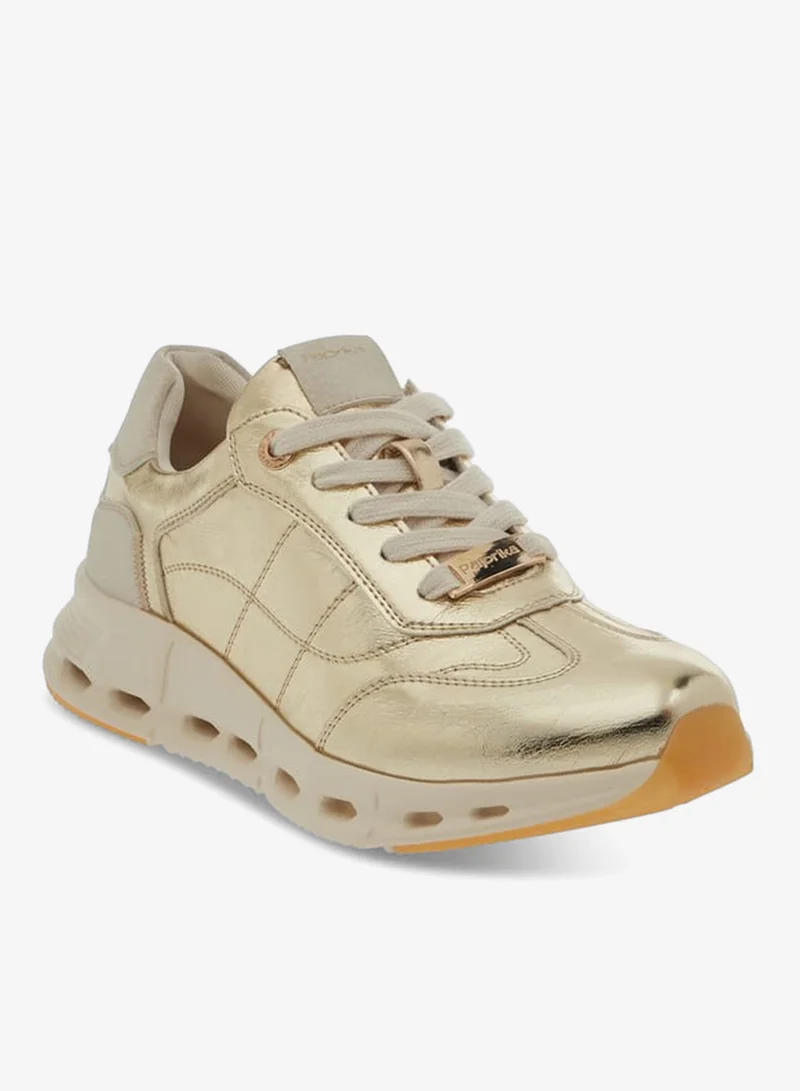 بابريكا سنيكرز نسائي بشعار وزينة برباط