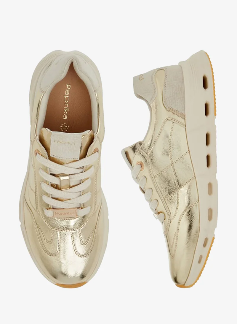 Women Logo Accent Lace-Up Sneakers