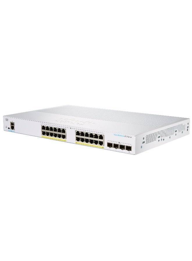 Cisco Systems سيسكو بيزنس CBS250-24FP-4G-EU سويتش ذكي | 24 منفذ GE | طاقة كاملة عبر الإيثرنت | 4x1G SFP | حماية مدى الحياة محدودة - Image 1