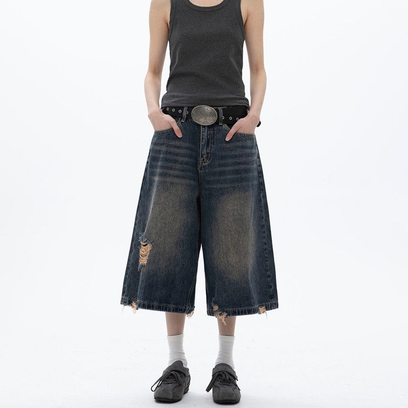 Vintage Classic European-American Design Daily Commute Jeans  Size_L - Image 2