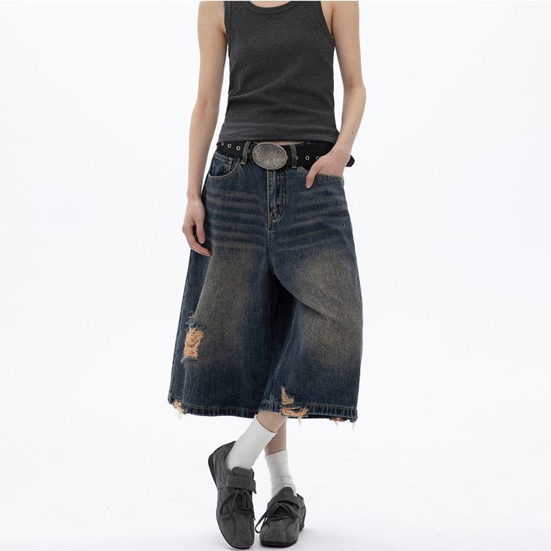 Vintage Classic European-American Design Daily Commute Jeans  Size_L - Image 3