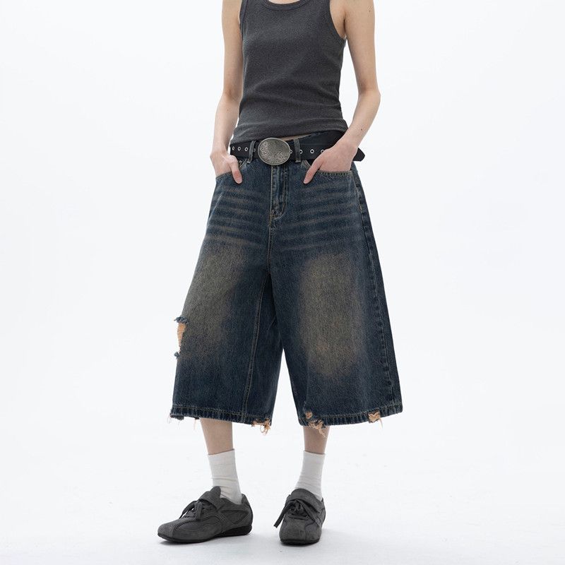 Vintage Classic European-American Design Daily Commute Jeans  Size_L - Image 1
