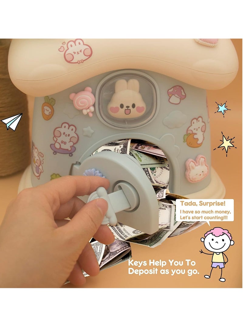 SYOSI Bank for Boys Girls,  Kids ATM Money Bank Toy, Cute Animal Bank, Large Capacity Paper Money Cash Dollar Saving Box for Real Money, Gift for Kids Children Birthday - Image 5