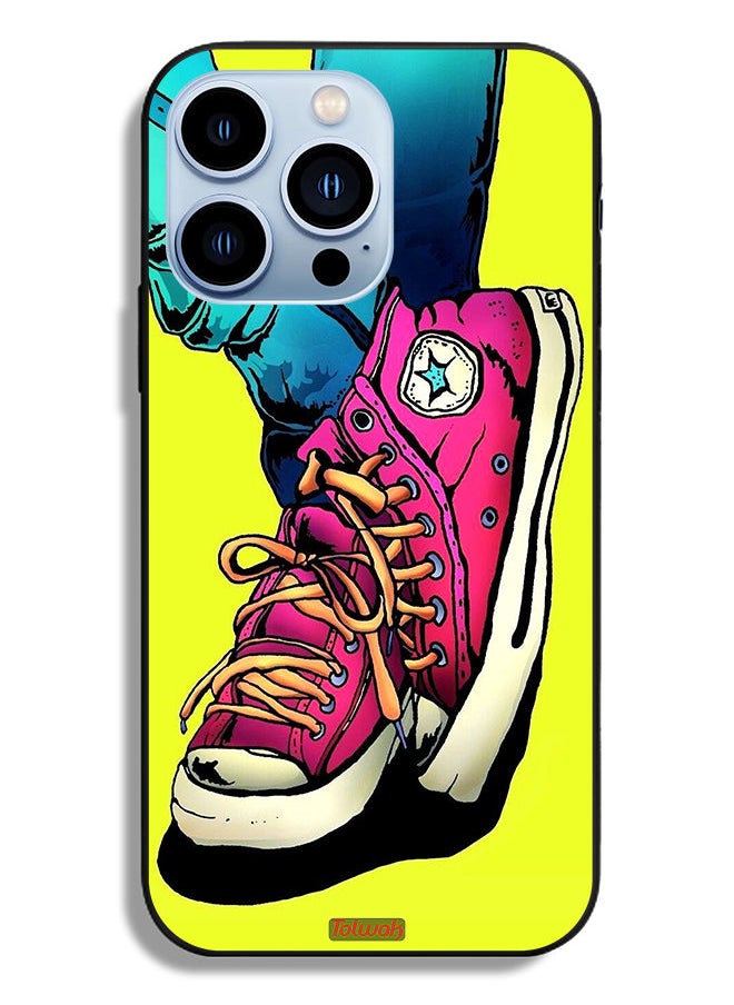 Apple iPhone 13 Pro Protective Case Canva Shoes Art