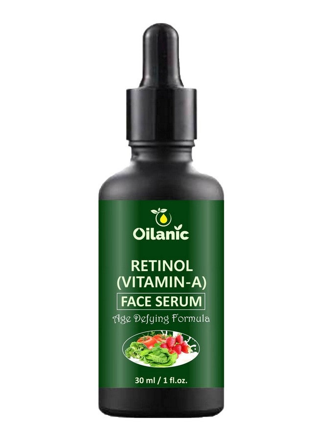 Oilanic Retinol Face Serum for Women and Men (Pack of 1, 30 ml)|Enriched with Vitamin A and Natural Plant Extracts Face Serum for Fine Lines, Wrinkles and Dark Spots Improves Skin Texture|