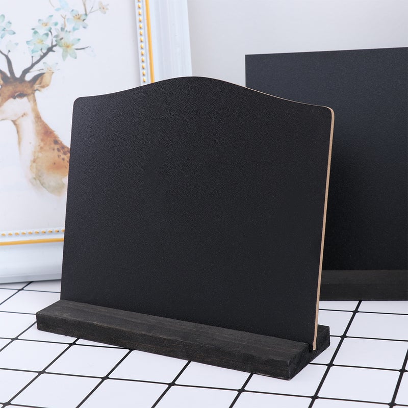 2PCS Double Side Small Display Chalkboards Message Board Ornament with Bases for DIY Home Decoration - Image 3