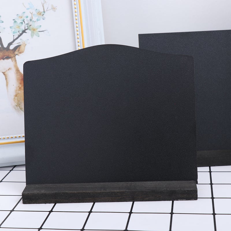 2PCS Double Side Small Display Chalkboards Message Board Ornament with Bases for DIY Home Decoration - Image 4