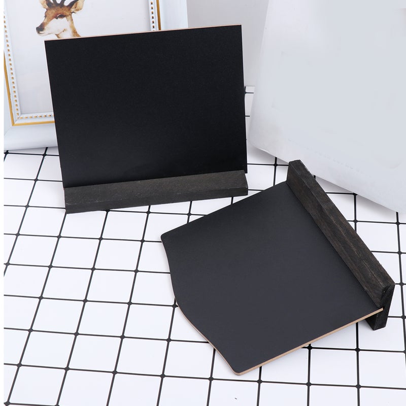 2PCS Double Side Small Display Chalkboards Message Board Ornament with Bases for DIY Home Decoration - Image 2