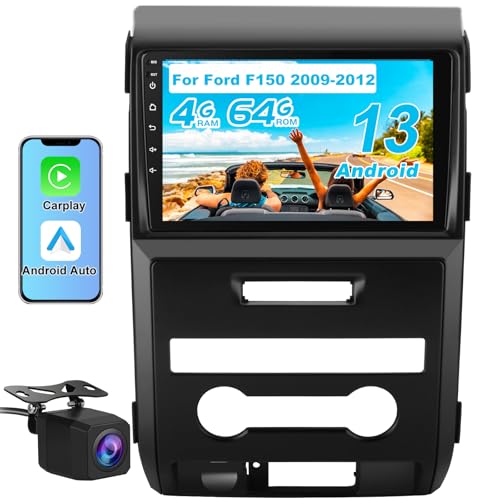 Votheon [4GB+64GB] Radio Stereo for Ford F150 2009 2010 2011 2012 with 8 Core CPU / Android13 / 9 inchs HD Touchscreen/Carplay Android Auto/Backup Camera//WiFi/FM AM RDS - Image 1