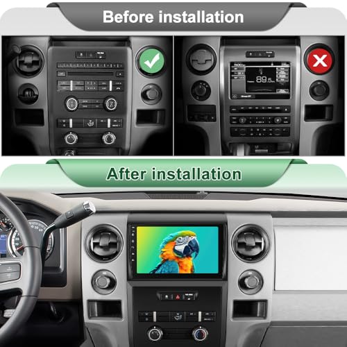 Votheon [4GB+64GB] Radio Stereo for Ford F150 2009 2010 2011 2012 with 8 Core CPU / Android13 / 9 inchs HD Touchscreen/Carplay Android Auto/Backup Camera//WiFi/FM AM RDS - Image 2