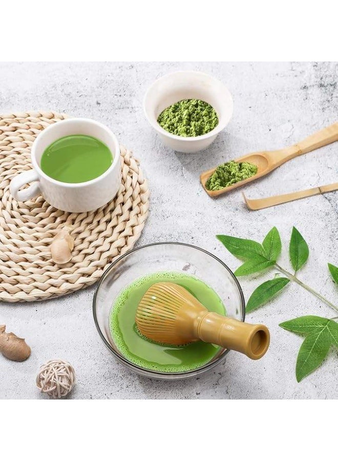Resin matcha whisk, detachable tea brush, matcha powder special mixer, tea ceremony tool set with plastic storage base, easy to clean, reusable matcha whisk, Japanese tea whisk, handmade tea set  - Image 3