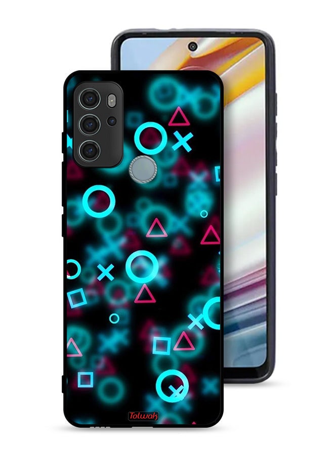 Tolwak Motorola Moto G60S Protective Case Cover Squid Game Icons Small - Image 1