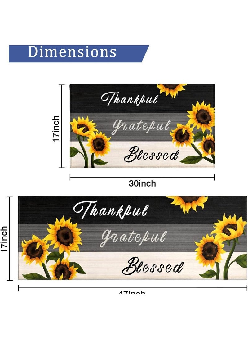 general 2-Piece Non-Slip Floor Mats Super Absorbent Kitchen Rug Set - Image 2