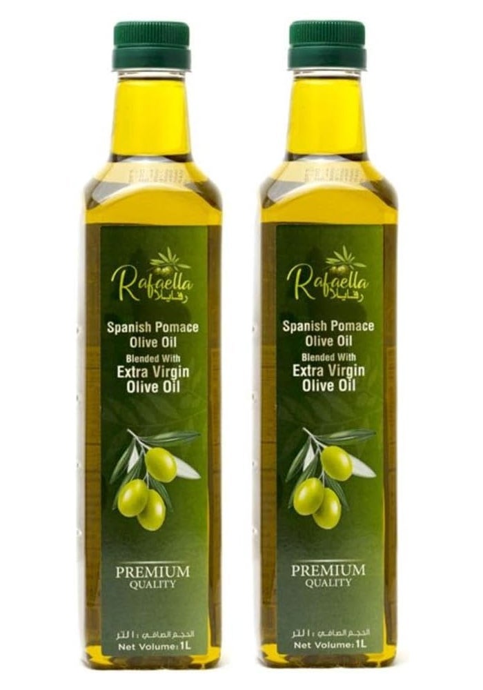 Rafaella Spanish Pomace Olive Oil, 2 X 1 Liter - Image 1