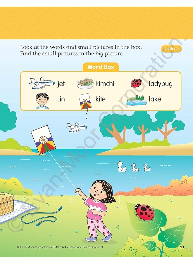Alphabet, PreK Workbook: Listen and Learn Audio Workbook, Phonemic Awareness and Phonics