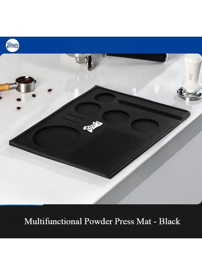 Black Multifunctional Pressed Powder Pad 51 53 58mm Universal Coffee Barista Tool - Image 1