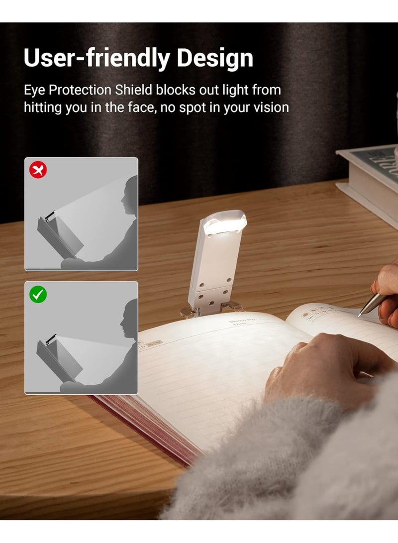 Portable LED Clip Reading Light Foldable Eye-Care Mini Night Lamp USB Rechargeable Book Light for Study Office and Bedroom - Image 5