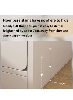 JOMILA 2 Drawer and 1 Door Lockable Wood Mobile File Cabinet, Under Desk Storage Drawers Small File Cabinet for Home Office  - Image 4