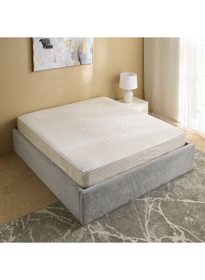 Home Box Cotton King Fitted Sheet - Striped Design - Image 2