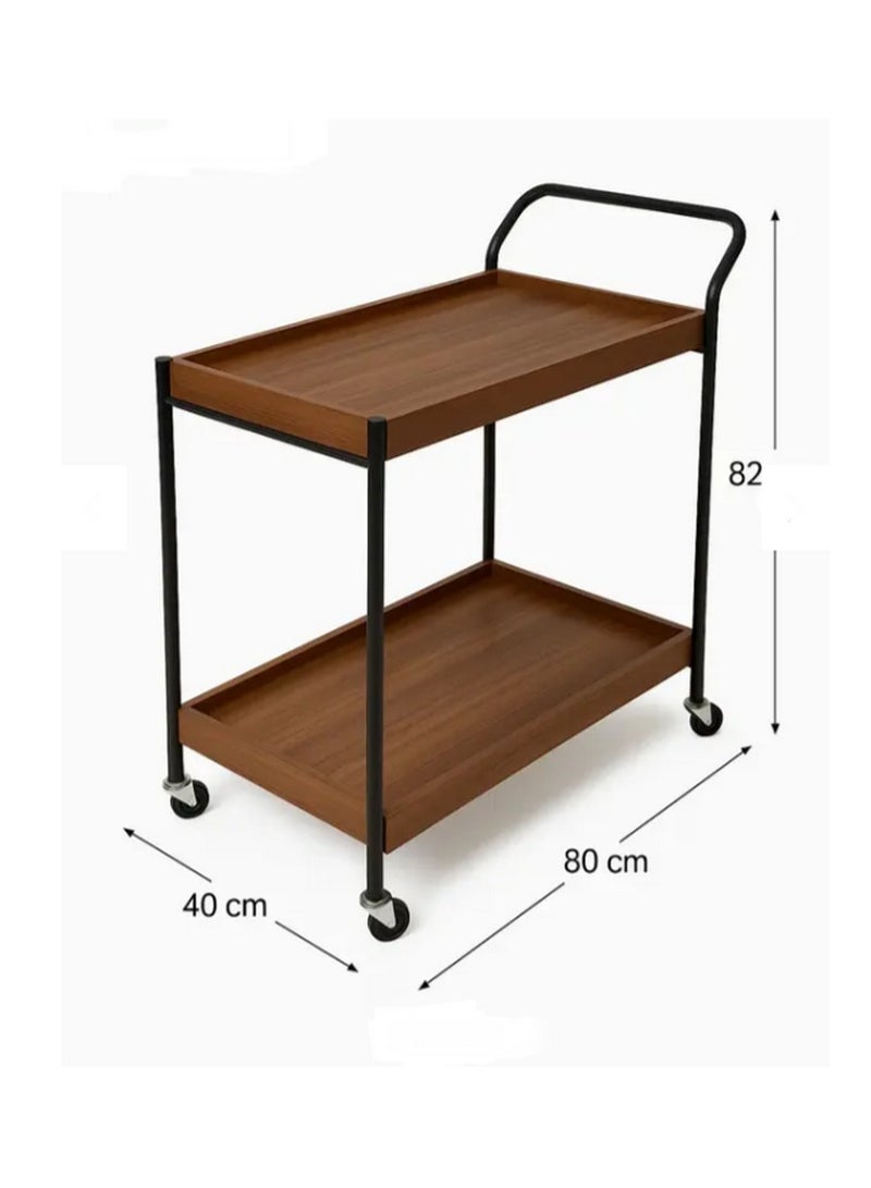 Private House Wooden tea and coffee serving trolley - Image 2