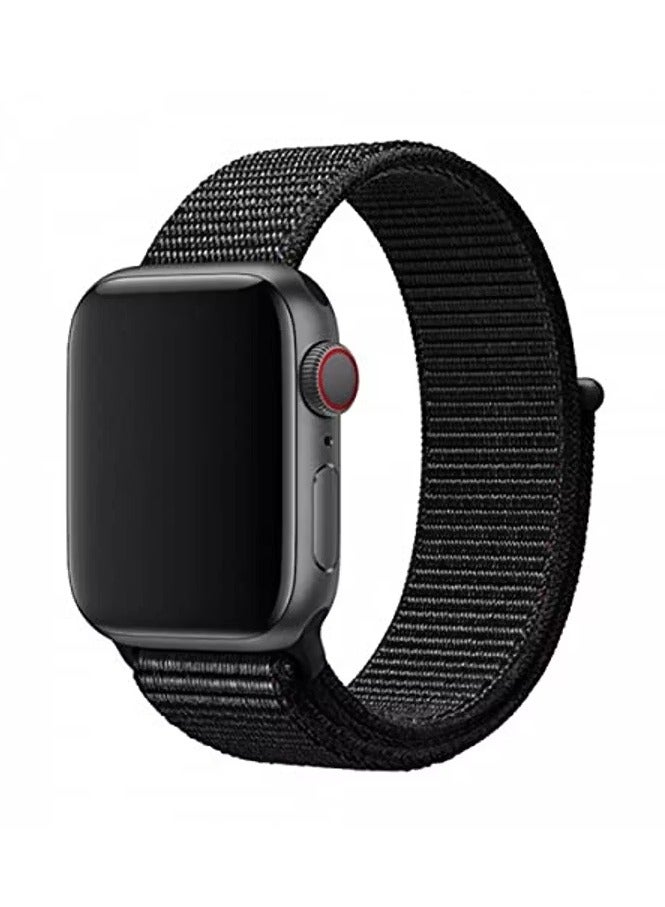 ديفيا حزام ساعة فاخر من سلسلة Sport3 / حزام معصم بديل ناعم متوافق مع ساعة Apple Watch مقاس 42/44 مم / حزام ساعة ذكية / سهل التركيب على ساعة Apple Watch - نيلي