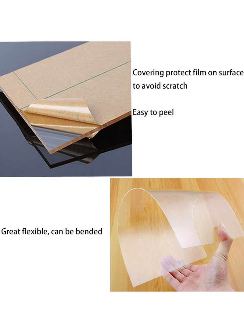 TPGP 5 pcs 2mm Acrylic Sheet Clear Acrylic Plastic Sheets for Crafts, 2mm Acrylic Plastic Sheet for Painting, Picture Frame, Printing etc(25 x 20cm)  - Image 5