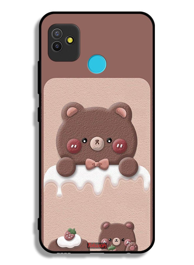 Tolwak Tecno Pop 5 Protective Case Cover Bear Strawberry - Image 2