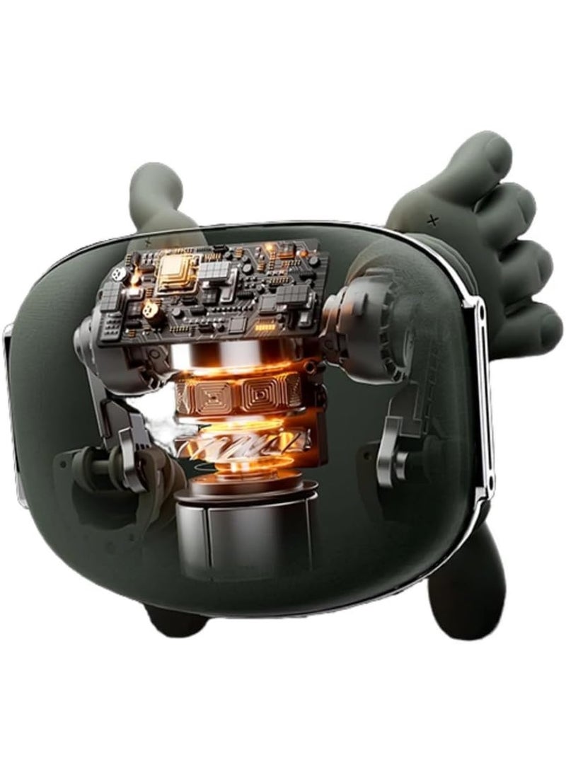 جهاز تدليك الرقبة والظهر بتقنية التسخين البيونية مع تدليك شياتسو رباعي الأبعاد للأنسجة العميقة - وسادة تدليك كهربائية محمولة مع خاصية التسخين، تصميم يحاكي يد الإنسان لتخفيف آلام العضلات والاسترخاء والتخلص من التوتر (أخضر) - Image 4