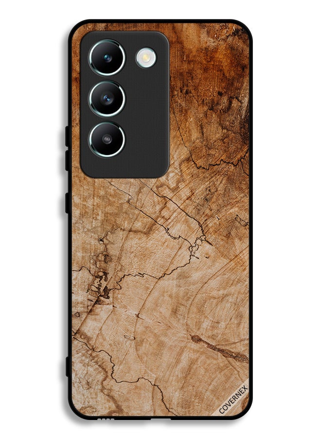 Covernex Vivo Y100 4G Protective Case Cover Vintage Wooden Pattern - Image 1