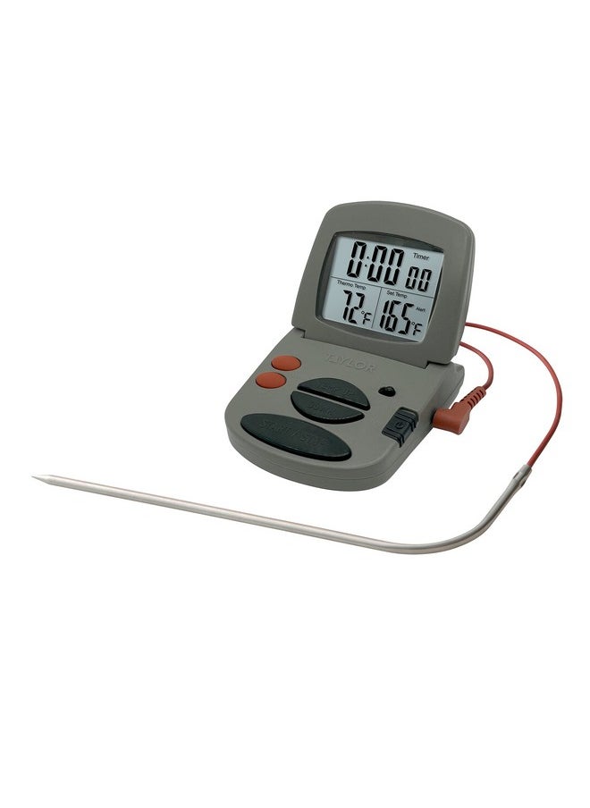 Taylor Programmable with Timer Instant Read Wired Probe Digital, Meat, Food, Grill BBQ Cooking Kitchen Thermometer with Timer, Gray - pzsku/Z37C063749B9AC0CCC07CZ/45/_/1740118836/01417801-0116-4b35-9818-144759e02528