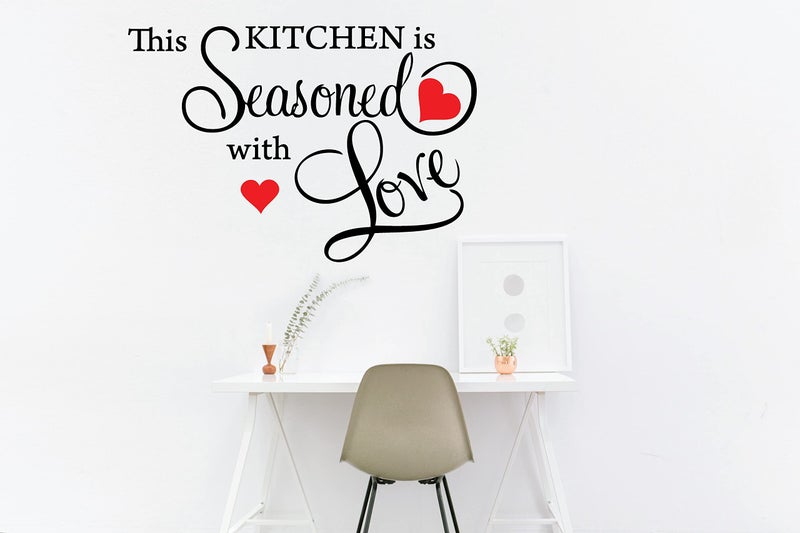 Picniva This Kitchen is Seasoned with Love Wall Quote Sticker - Image 3