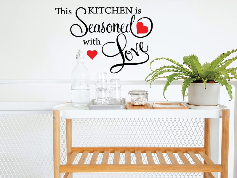 Picniva This Kitchen is Seasoned with Love Wall Quote Sticker - Image 2