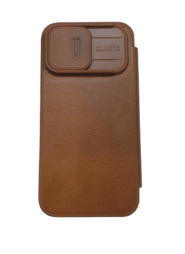 Nillkin - Nillkin CamShield Pro Case Flip Style Lens Camera Protect Mobile Holder Fits  Apple iPhone 13 Pro Max  - Brown - Image 1