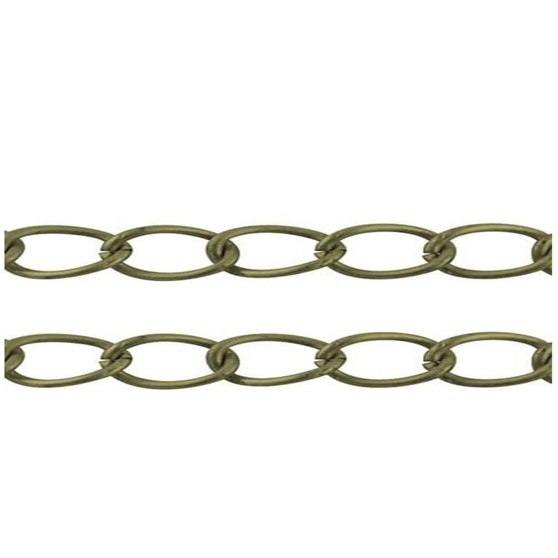 Jasol سلسلة صنع المجوهرات 4MM سلسلة حلقات برونزية لصنع المجوهرات قلادة إكسسوارات أقراط عبوة 5 متر (مضاد أو برونزي) - Image 2