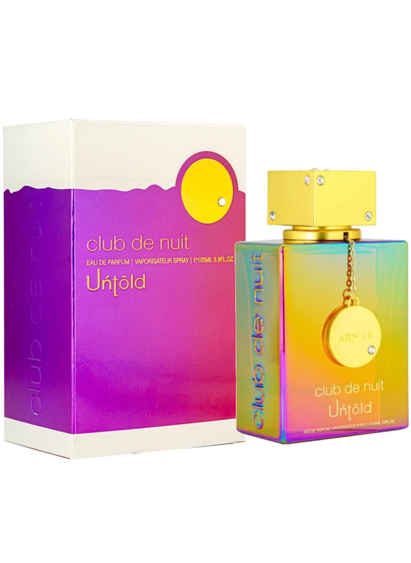 Armaf - Armaf Club De Nuit Untold Eau De Parfum for Unisex 105ml Perfumes for Men Perfume for Women Fragrance Colourful - Image 1