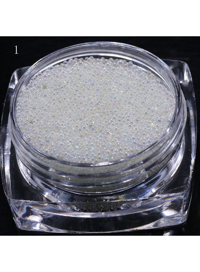 Minejin Nail Art AB Crystal Glass Caviar Beads Tiny 3D DIY Micro Gems Manicure Decoration Tips 4Boxs - Image 4