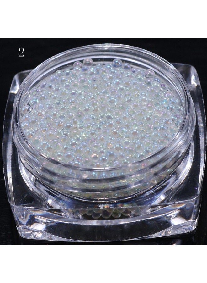 Minejin Nail Art AB Crystal Glass Caviar Beads Tiny 3D DIY Micro Gems Manicure Decoration Tips 4Boxs - Image 5