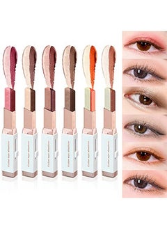 12 Colors Glitter Eye Shadow Stick Set Two Tone Shimmer Gradient Eyeshadow Stick Double Colors Eyeshadow Stick Waterproof Glitter Eye Stick Eyeshadow Pen For Women Eye Makeup (6 Pcs) - pzsku/Z37C085FF1A42D5AF37A9Z/45/_/1694504472/658de12b-136e-4610-aa61-f07e178285fd