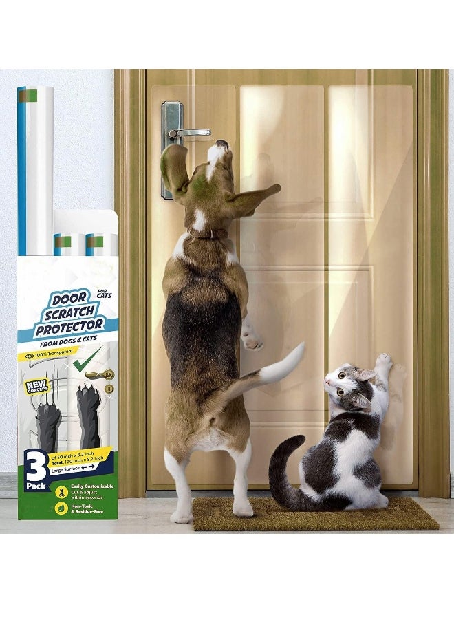 Generic - Pet door scratch protector, pet door scratch protector, scratch protector, cat door scratch protector, four-piece set, 8.2 * 40 - Image 1