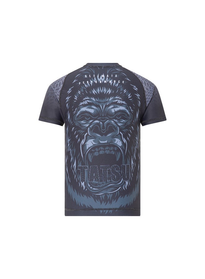 Tatsu TATSU GORILA RASHGUARD SHORT SLEEVE KIDS GREY - Image 3