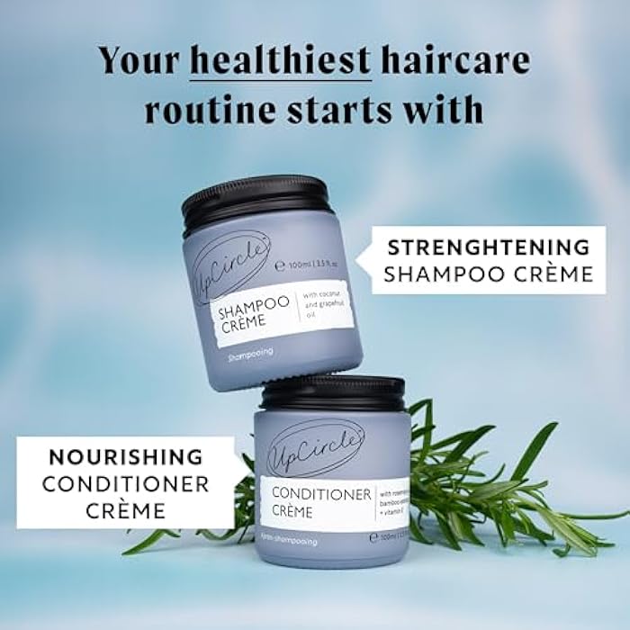 UpCircle Haircare Duo – Shampoo and Conditioner Crème – Rosemary Oil , Coconut Oil + Vitamin E – Prevents Frizz, Protects Scalp + Boosts Circulation – Vegan , Cruelty-Free + Sustainable - Image 3