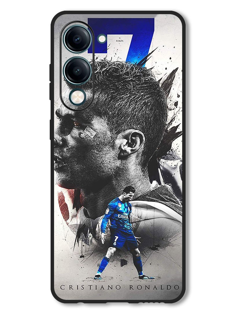 Theodor Case Compatible with Vivo Y29s Protection Shockproof Bumper Cover Cristiano Ronaldo (5) - Image 1