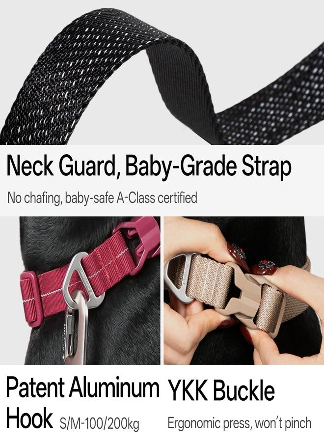 طوق BuddyArmor للكلاب مناسب لجميع الأحوال الجوية، عاكس للضوء، قابل للتعديل، مصنوع من النايلون الناعم، مزود برمز QR، مضاد للضياع، يسمح بمرور الهواء، مزود بإبزيم سريع الفتح، حلقة من سبيكة حاصلة على براءة اختراع، مناسب للكلاب الصغيرة والمتوسطة والكبيرة (أسود عاكس للغاية، مقاس L) - Image 3