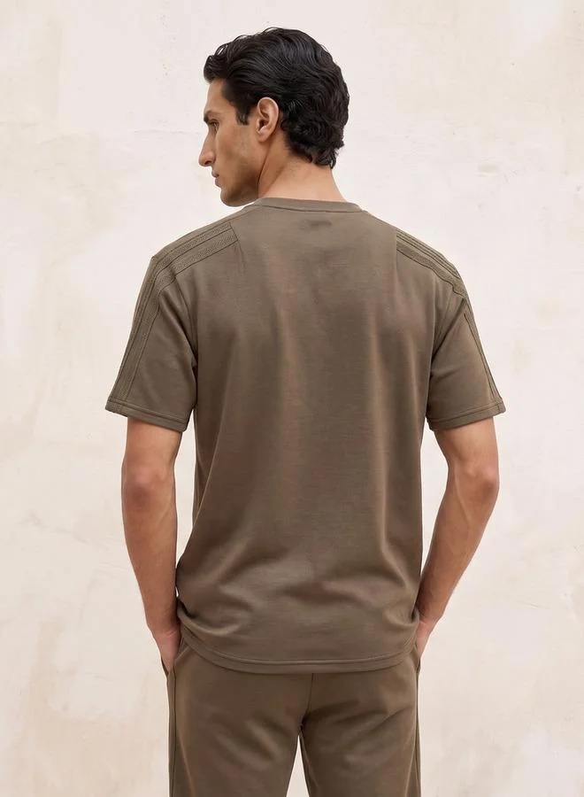 Kappa GREEN Kappa Logo Embroidered T shirt for Men | Best Price UAE