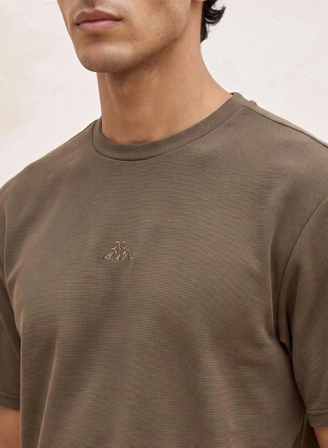 Kappa GREEN Kappa Logo Embroidered T shirt for Men | Best Price UAE
